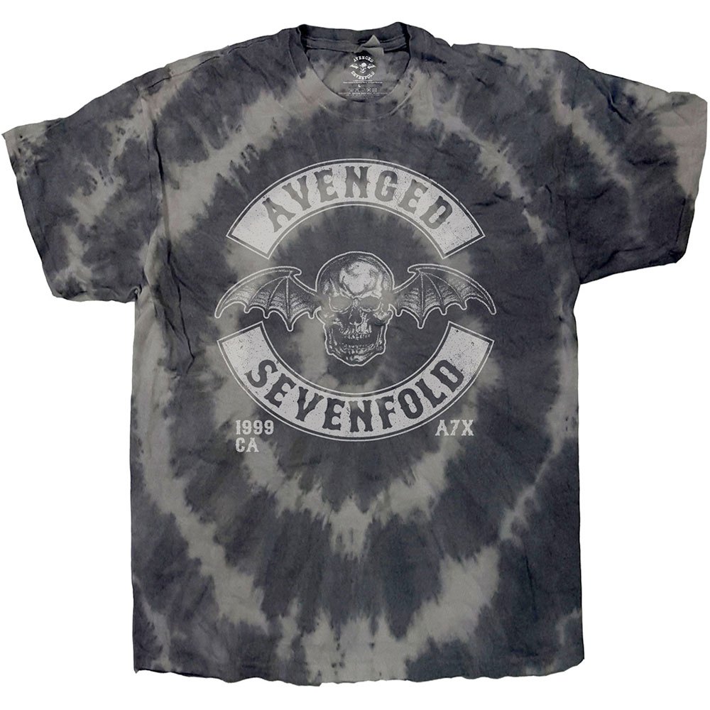 Avenged Sevenfold - Deathbat Crest Mens Tshirt - Grey